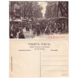 Postales antiguas Barcelona Las Ramblas