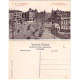 Postales antiguas Barcelona Paseo de Gracia y Diag