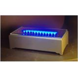 Base Plastica Rectangular Con Luz Azul