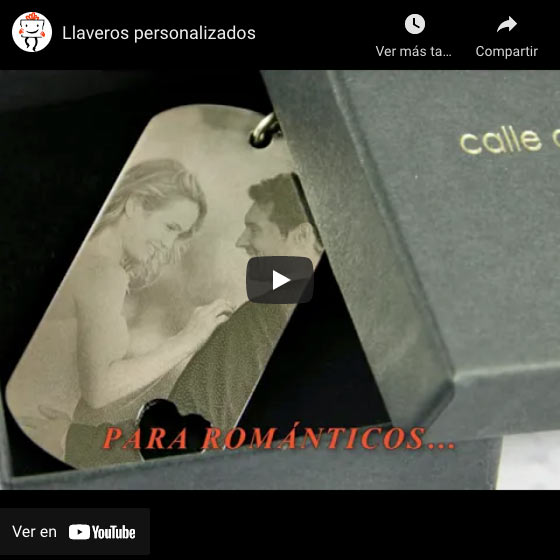 Vídeo Llavero con escudo grabado