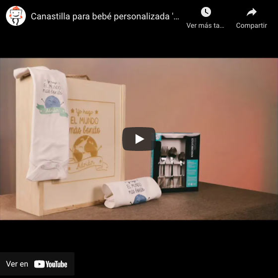Vídeo Canastilla para bebé personalizada 'Mundo bonito'