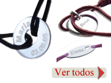 Pulseras grabadas