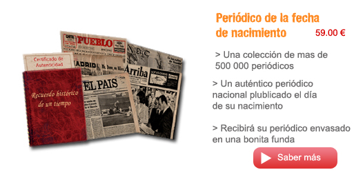 Periodico de la fecha de nacimiento