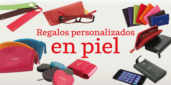 Regalos personalizados en piel