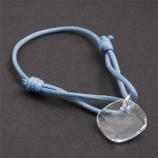 Pulsera romboidal de cristal grabado