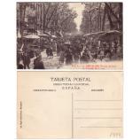 Postales antiguas Barcelona Las Ramblas