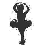 Vinilo adhesivo bailarina con estrellas