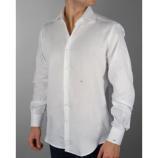 Camisa blanca cuello franc�s con iniciales