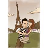 Regalos Cumplea�os para adolescentes: Retrato caricatura divertida pareja