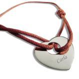 Pulsera coraz�n calado personalizada