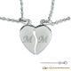 Regalos especiales Colgante coraz�n divisible personalizado: Colgante coraz�n divisible personalizado