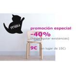 Pizarra adhesiva gato
