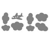 Vinilo adhesivo avi�n y nubes