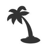 Vinilo adhesivo palmera