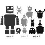 Vinilo adhesivo robots