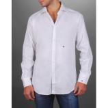 Camisa blanca Slim cuello franc�s con iniciales