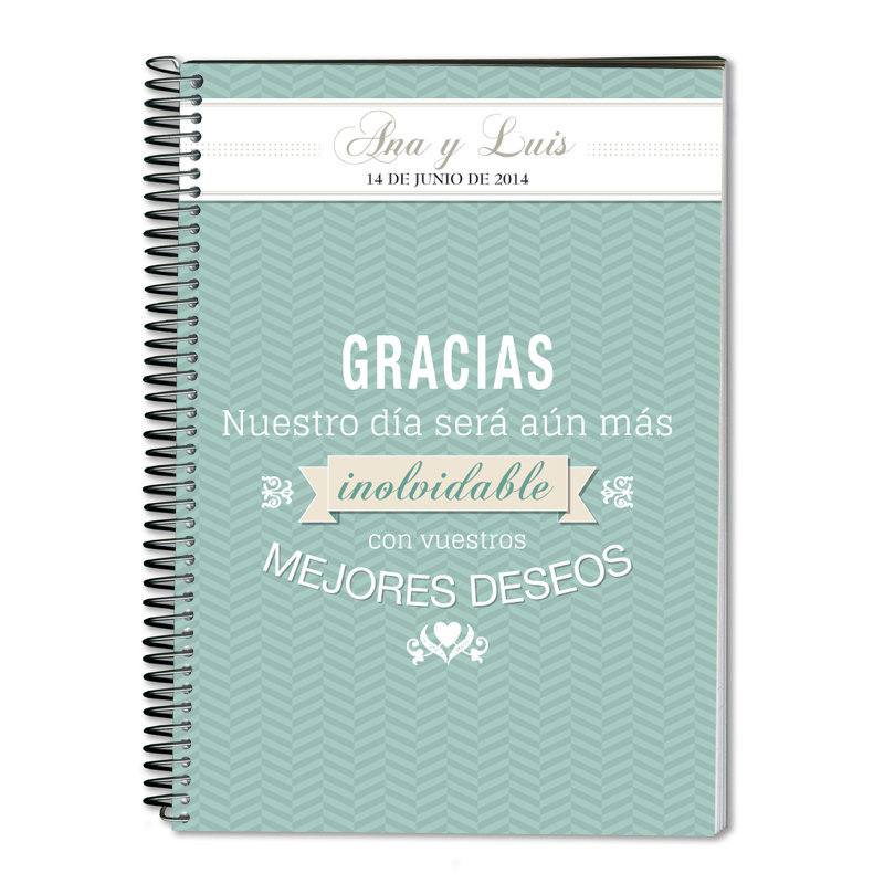 Regalos personalizados: Cuadernos: Cuaderno boda personalizado