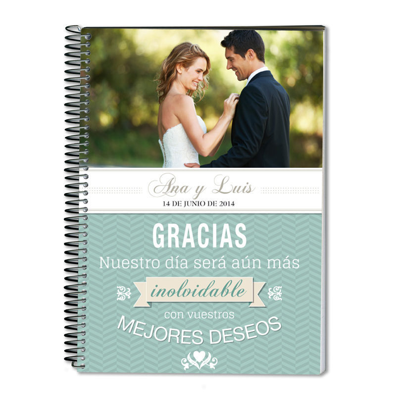 Regalos personalizados: Cuadernos: Cuaderno bodas personalizado con foto