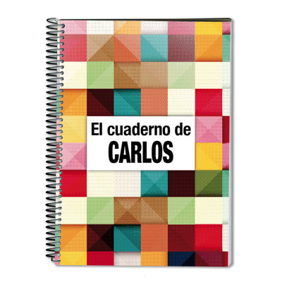 Regalos personalizados: Cuadernos: Cuaderno de cuadros personalizado