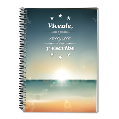 Regalos personalizados: Cuadernos: Cuaderno Relájate y Escribe