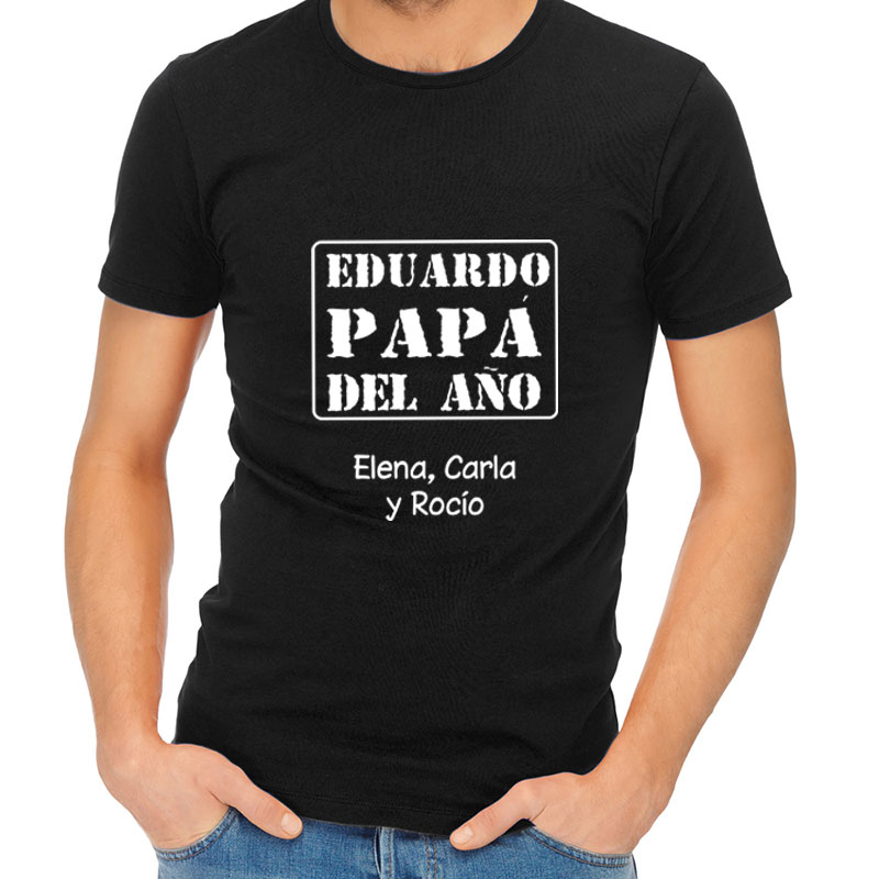 Regalos personalizados: Camisetas personalizadas: Camiseta Papá del año personalizada