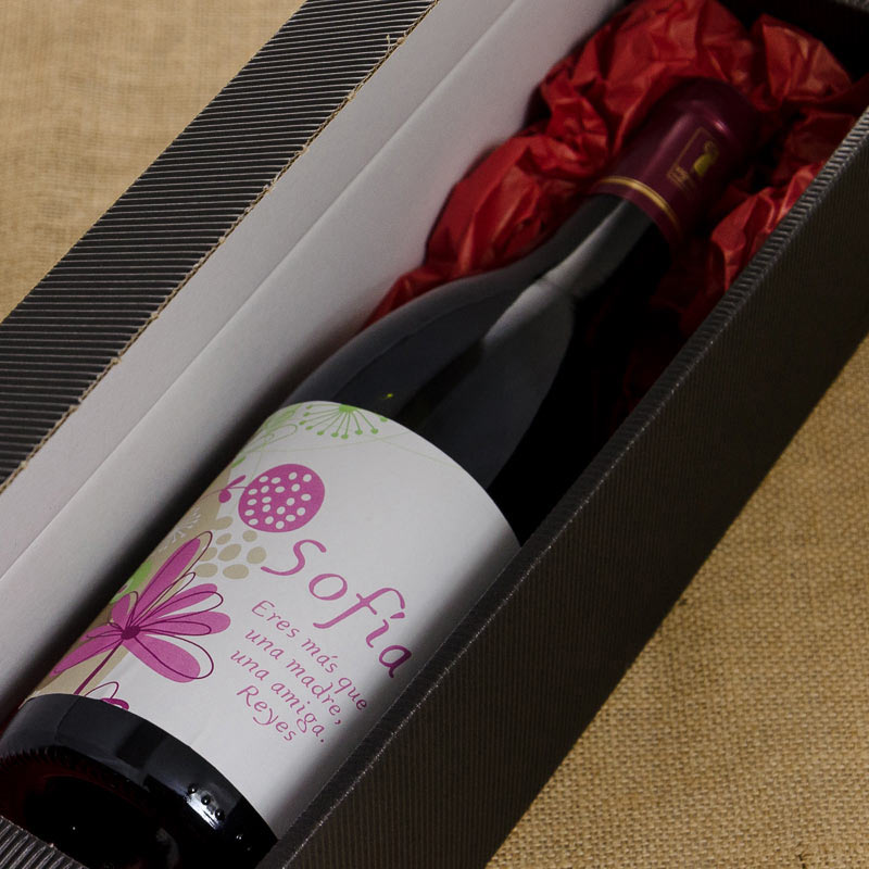 Regalos personalizados: Bebidas personalizadas: Botella de vino personalizada especial Madre