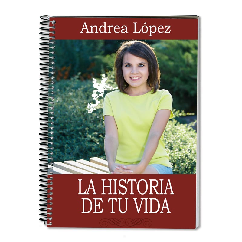 Regalos personalizados: Regalos con fotos: Cuaderno portada libro personalizado