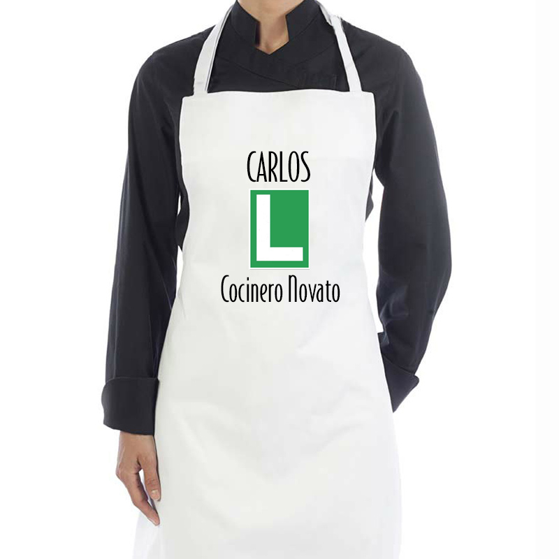 Regalos personalizados: Delantales personalizados: Delantal para cocineros novatos personalizado
