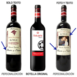Regalos originales para Inauguraci�n de casa: Vino Baluarte Roble personalizado