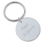 Llavero redondo grabado y personalizado