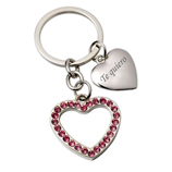 Regalos  grabados con nombre: Llavero corazones personalizados
