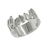 Regalos originales para Cumplea�os 50 anos: Anillo Carrie de plata personalizado