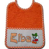 Babero personalizado pintado a mano