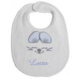 Regalos Ropa ni�os y beb�s bordada: Babero rat�n personalizado 