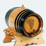 Regalos  grabados con nombre: Barril Pie Bajo de roble personalizado