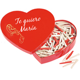 Caja coraz�n dedicada con 365 mensajes
