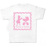 Regalos Ropa ni�os y beb�s bordada: Camiseta hermana mayor personalizada