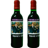 Vino y Cava personalizado con una foto