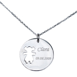 Colgante querub�n calado chica 