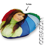 Regalos originales para Inauguraci�n de casa: Coj�n coraz�n con foto