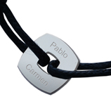 Regalos Cumplea�os para adolescentes: Pulsera ficha cuadrada personalizada