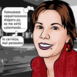 Retrato c�mic Linch personalizado