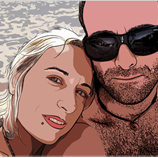 Retrato c�mic Warhol personalizado
