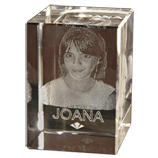Regalos Cristales grabados: Cubo rectangular peque�o