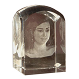 Regalos Cristales grabados: Cubo redondeado