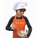 Regalos originales para Inauguraci�n de casa: Conjunto delantal y gorro infantil personalizado