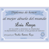 Regalos 15 - 30 &euro;: Diploma al mejor abuelo del mundo