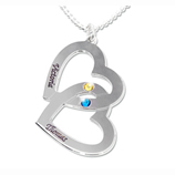 Regalos originales para Cumplea�os 50 anos: Colgante brillo coraz�n grabado