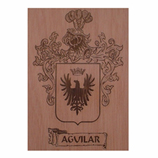 Regalos originales para Inauguraci�n de casa: Escudo grabado en madera