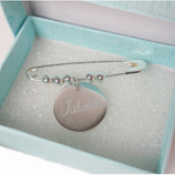 Regalos  para beb�s: Imperdible de plata grabado para beb�